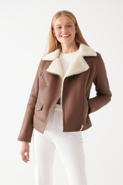 Stacy, Lammfelljacke Damen